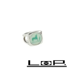■新同■　エルメス コロゾ リング 指輪 アクセサリー 馬 モチーフ シルバー SV #53 箱 【207846】◇のサムネイル