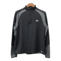 THE NORTH FACE ノースフェイス FLIGHT SERIES ハーフジップ プルオーバー ジャケット アウトドア ブラック (メンズ L) 中古 古着 Q7462