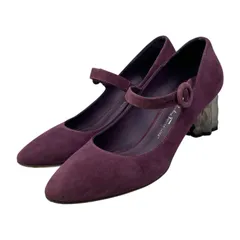 ☆EM0824 Salvatore Ferragamo ORTENSIA スエード パンプス 5 1/2サイズ