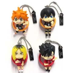 【中古】キーホルダー 全4種セット 「こんにち輪! フィギュアマスコット ハイキュー!!」