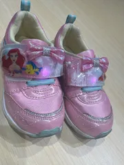 アリエル　ディズニー　子供靴　キッズスニーカー　プリンセス　ピカピカ　光るスニーカー　17cm