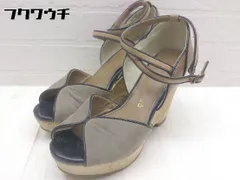 ◇ cava cava サヴァサヴァ アンクルストラップ サンダル （23cm相当） グレー ブラウン レディース  【1002800337255】