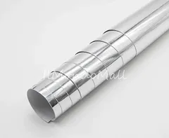 IlMondoMall メッキ シルバー クローム 鏡面 カーラッピング ラッピングシート 200x035cm メッキシルバー 高品質( メッキシルバー(高品質),  200x035cm)