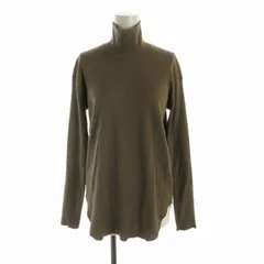 ズッカ zucca リブニット セーター カットソー ハイネック 長袖 M カーキ /ROのサムネイル
