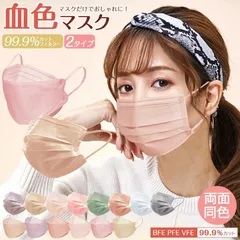 cicibellaカケンテスト済51枚入（小さめ） 春新色追加 バイカラーマスク 不織布 血色マスク カラー くちばし 使い捨て 小顔 耳が痛くならない  プリーツマスク(小さめサイズ) mskns50lit