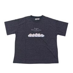 [サンリオ] カジュアル しろたんコラボ 半袖Ｔシャツ ハローキティ ハンギョドン ポムポムプリン シナモロール しろたん レディース チャコールグレー