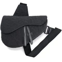 クリスチャンディオール サドル Saddle ディオール オブリーク スパイダー クモ ショルダー ボディバッグ 斜め掛け ナイロン ブラック 黒 マットブラック金具 1ADPO093UTL Christian Dior（新品・未使用品）