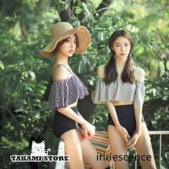 ビキニ 水着 ビスチェ フリル レディース オフショル 水着 韓国水着 タンキニ 黒 ハイウエスト 体型カバー 可愛い おしゃれ 大きいサイズ 大人可愛い 夏