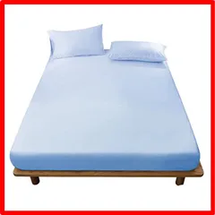 【匿名配送】ブルー_キング・180X200X30cm ボックスシーツ 吸水速乾 マットレスカバー ベッドシーツ シーツ ベッドカバー 柔らかな触感 吸汗 マチ部