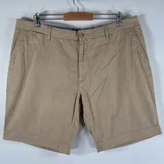 古着 ポロ・ラルフローレン POLO RALPH LAUREN ショートパンツ ポロチノ ハーフパンツ 大きいサイズ ワンポイントロゴ w40  ベージュ系 メンズ
