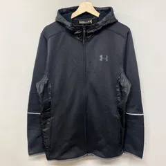 アンダーアーマー UNDER ARMOUR コールドギア 長袖ジャケット パーカー フルジップ ロゴ 黒 ブラック  メンズ