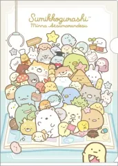 【中古】クリアファイル A.みんなあつまるんですテーマ A4クリアホルダー 「すみっコぐらし」
