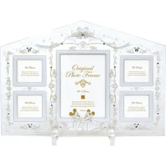 ディズニーブライダルフレーム ファミリー ５窓 1000053686 香典返し 御供 粗供養 詰め合わせ ギフト プレゼント 割引 景品 品物 新築祝い 結婚内祝い 出産内祝い ご挨拶 引っ越し 引越し 内祝い 写真入り メッセージカード のし