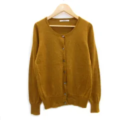 ジャーナルスタンダード レリューム JOURNAL STANDARD relume ニットカーディガン ミドル丈 ラウンドネック ウール F ブラウン 茶色 /MS22