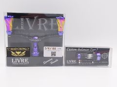 新品 LIVRE リブレ×スクイッドマニア ウイング100 シマノS2用 MAD CROW マッドクロウ エギマニアックス限定 モンスターブルー カスタムバランサータイプ2 セット エギング WING100