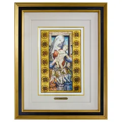 藤田嗣治・Fujita Tuguharu、希少なレゾネより、新品高級額装付 藤田嗣治、【ボート】、希少画集画、新品高級額・額装付、状態良好