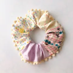 ハンドメイド シュシュ(4柄ミックス③)