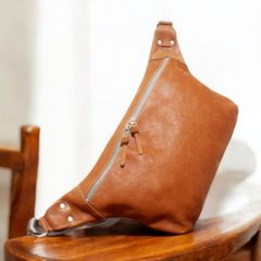本革 イタリアンレザー ボディバッグ ウエストポーチ ハンドメイド
