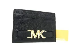 ■新品■未使用■ MICHAEL KORS マイケルコース レザー カードケース パスケース カード入れ 定期入れ レディース ブラック系 BP1175