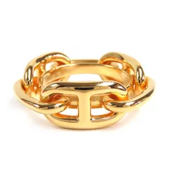 極美品△HERMES エルメス ルカデ シェーヌダンクル スカーフリング ゴールド 箱付き レディース 大人気 オススメ◎