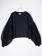 Hアッシュ MUSE de Deuxieme Classe購入2024AW REMAKE LACE BALOON Tシャツ【フリー】【LTSA78518】