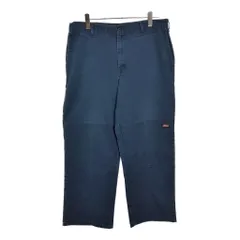 Dickies ディッキーズ ダブルニー ワークパンツ ネイビー(メンズ W36 L29相当)中古 古着 V3217