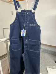 HOUSTON woman / ヒューストン ウーマン 1001W 11oz DENIM DECK PANTS / デニムデッキパンツ/INDIGO ONE WASH/1のサムネイル