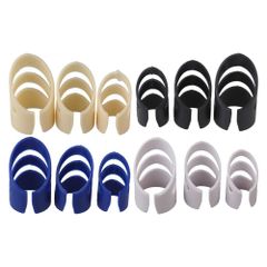【新着商品】Yibuy 12個入れ S M L 多色 プラスチック製のギターフィンガーピック