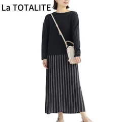 La TOTALITE【セットアップ】ニット&プリーツスカートセットアップ  Mサイズ カジュアル オフィス