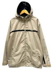 CONVERSE (コンバース) ナイロンジャケット ジップアップ フルジップ 裏メッシュ ナイロン LL ベージュ メンズ/027