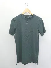 ◇ ⊂ adidas アディダス ロゴ　Tシャツ 半袖 ミニ ワンピース サイズS ブラック レディース P  【1409250014673】