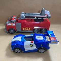 ★お値下げ！  パウパトロールおもちゃ 2点 まとめ商品 DX変形ビークルスーパーファイヤートラック DX変形ビークルチェイススーパーポリスカー 2.80kg