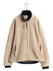 【お得なクーポン配布中!】 90s エルエルビーン フルジップ パイル フリース ジャケット メンズ M 程/ 90年代 オールド LLBEAN アウトドア ジャンパー ハイネック ボア