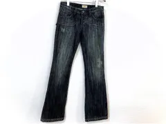 美品　アンティークデニム  ANTIK DENIM　レディース　ストレートデニム　パンツ　ジーンズ　27　インディゴ　ダメージ加工のサムネイル