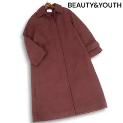 BEAUTY&YOUTH ユナイテッドアローズ 秋冬★ メルトン ウール ステンカラー コート Sz.M レディース 定価4.1万