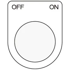 アイマーク 押ボタン/セレクトスイッチ(メガネ銘板)OFF ON 黒 φ30.5 P3043 【 新品 未使用 未開梱 送料無料 】