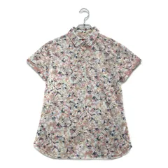 中古 レディース キャロウェイ Callaway 半袖ポロシャツ M ピンク レッドレーベル 花柄