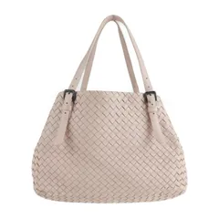 BOTTEGAVENETA ボッテガヴェネタ ナッパ ミディアム チェスタバッグ トートバッグ 337260 レザー ピンク イントレチャート  