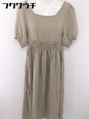 ◇ fifth フィフス 半袖 ロング ワンピース サイズM ベージュ レディース  【中古】 【1111150002529】