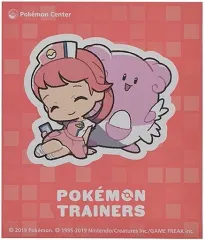 【中古】シール・ステッカー(キャラクター) ポケモンセンターのお姉さん＆ハピナス ステッカー Pokemon Trainers 「ポケットモンスター」 ポケモンセンター限定