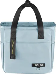 NASSIA ランチバッグ 防水 保冷保温バッグ お弁当バッグ 弁当袋 男女兼用 コンパクト 軽量 通勤 通学(ライトブルー,  M)