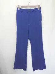 ◇ Θ HARE ハレ センタープレス フレア パンツ サイズM ブルー レディース E  【1506180009462】