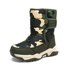 ☆ グリーン ☆ 32(20.5cm) ☆ スノーブーツ キッズ pmysnows03 スノーブーツ キッズ おしゃれ 長靴 キッズブーツ スノー ブーツ 雪遊び こども 子供 通学 雪 遊び 男の子 女の子 防寒 あったか ファスナー なし