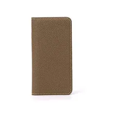 [HANATORA] iPhone11 Pro ケース シュリンクカーフレザー 手帳型 本革 スマホケース (トープ iPhone11Pr)