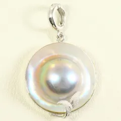 K14WG　ペンダントトップ　マベパール（真珠）　総重量約6.8g
