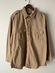 USA製 80s L.L.Bean ナイロン サファリシャツ アメリカ製　アメリカ古着　made in USA