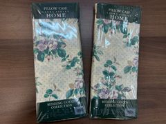 LAURA ASHLEY ローラアシュレイ フラワープリント 枕カバー 未使用品 定価5000円 ピローケース　2点セット