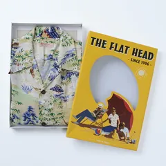 あやぱぱ THE FLAT HEAD ハワイアン アロハシャツ 希少！】フラッドヘッド THE FLAT HEAD アロハシャツ - メルカリ