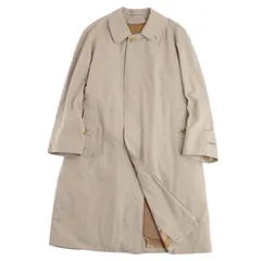 美品 Vintage バーバリー Burberrys コート ライナー付き ステンカラーコート バルマカーンコート コットン100％ 裏チェック ライナー付き 英国製 アウター メンズ 44(S相当) ベージュ