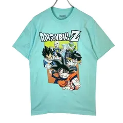 ドラゴンボールゼットDragonBall Z半袖TシャツキャラクターTシャツ日本アニメTキャラ物TOEI東映アニメーション漫画大判プリント公式オフィシャル孫悟空ベジータピッコロ孫御飯クリリン水色ライトブルーvintageヴィンテージ50704
